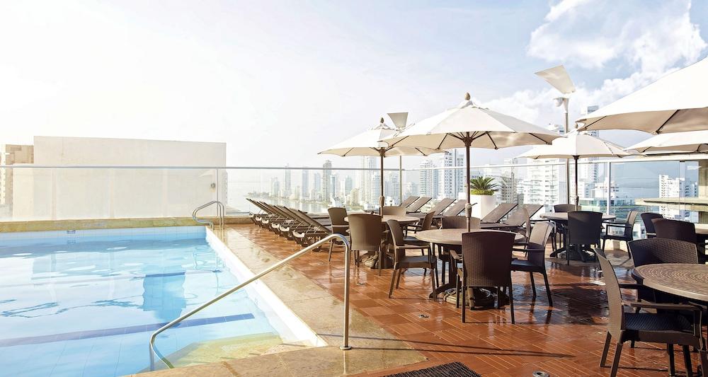 Hotel Capilla Del Mar Cartagena Dış mekan fotoğraf Rooftop pool